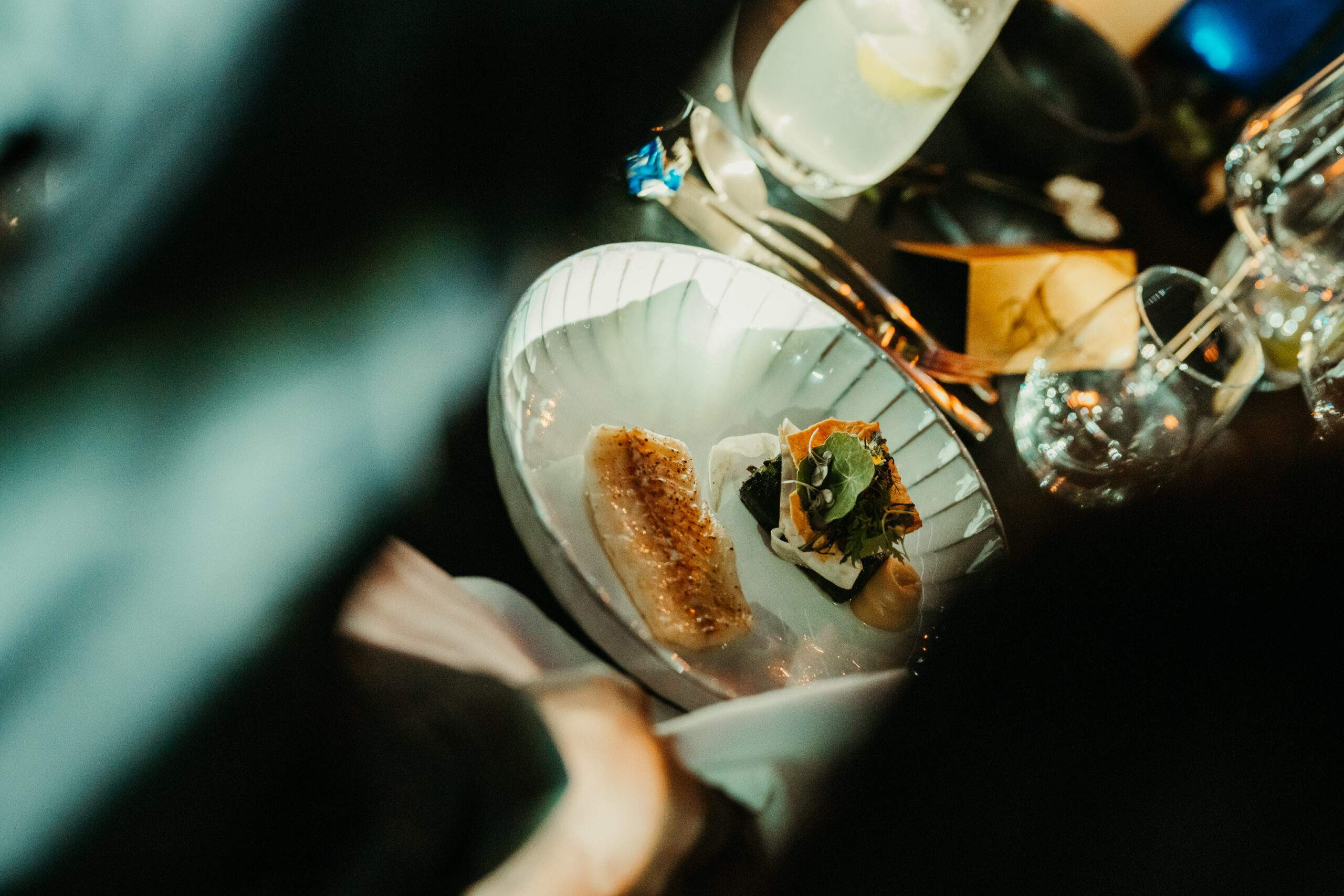 high class seated diner